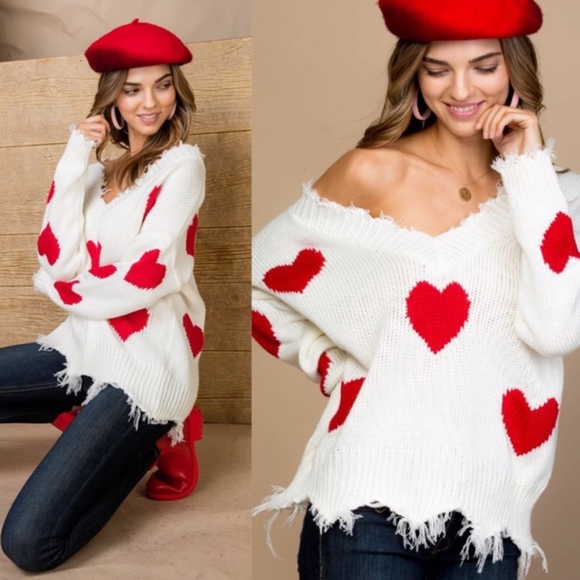 IN STOCK- LOVE IS IN THE AIR Sweater - Picture 3 of 3